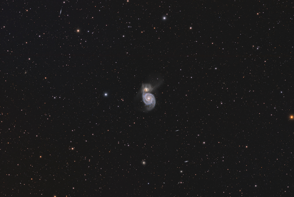 M51 Whirlpool Galaxy with QHY268m