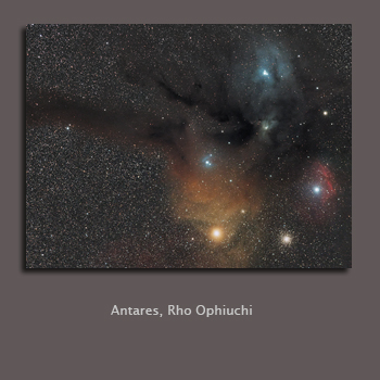 Antares Region Rho Ophiuchi shot with QHY8 ALCCD6c and Canon 200mm