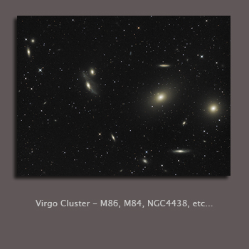 Virgo Cluster shot with QHY8 ALCCD6c and 8" Newtonian